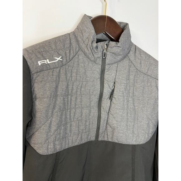 RLX Ralph Lauren Golf Hybrid Half-Zip Pullover Jacket Grey Men's M - Picture 4 of 9